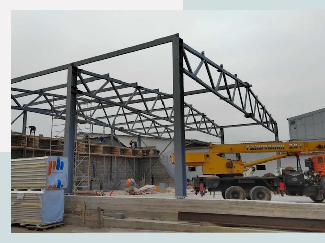 Строительство цехов в Нерюнгри