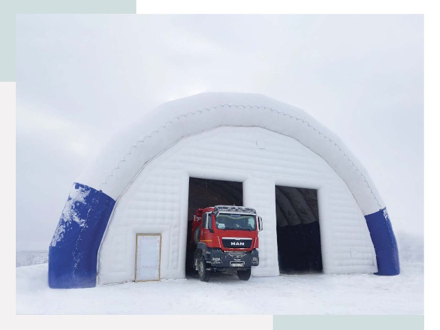 Мобильные ангары в Нерюнгри