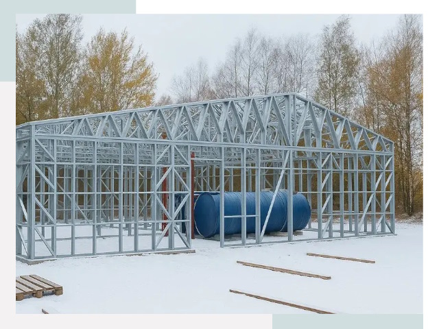 Металлические ангары в Нерюнгри