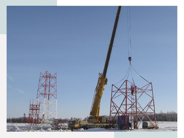 Монтаж вышек связи в Нерюнгри