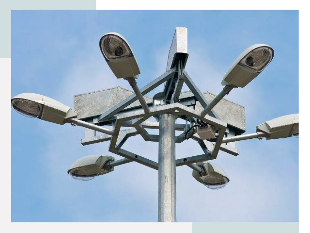 Монтаж осветительных мачт в Нерюнгри