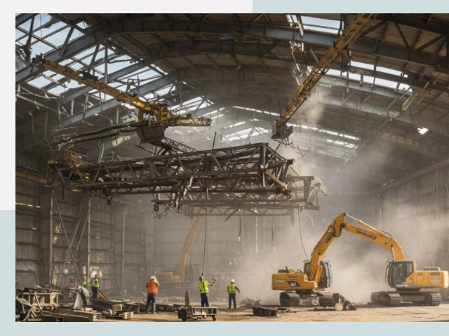 Демонтаж ангаров в Нерюнгри от 652 руб. за м²