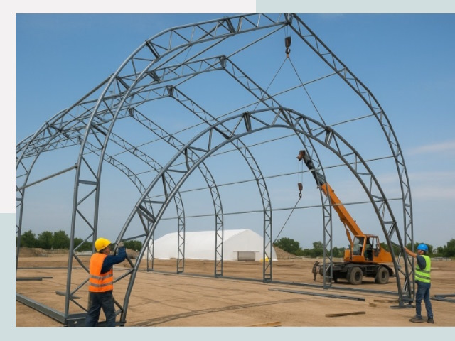 Монтаж ангаров в Нерюнгри от 652 руб. - Надежно и быстро